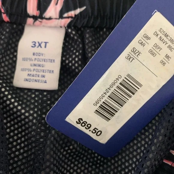 NEW SIZE 3XT Big Man Roundtree & Yorke Shorts Swim Trunks Dk Navy MSRP $70 - Picture 5 of 5